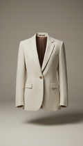 Soft Ecru Tailored Blazer